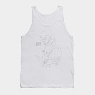 Need some Space - White, lettered Tank Top